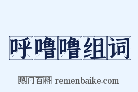 呼噜噜组词是什么意思的图片